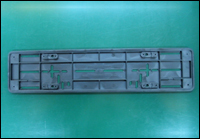 Nummerplaathouder met boord