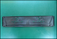 Onzichtbare nummerplaathouder zonder boord