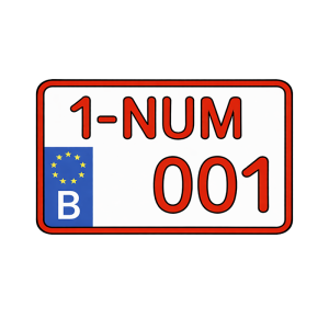 Nummerplaat – 21 x 14 cm (motor)
